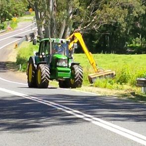 John Deere 6430 Cab Tractor with McConnel Reach Mower