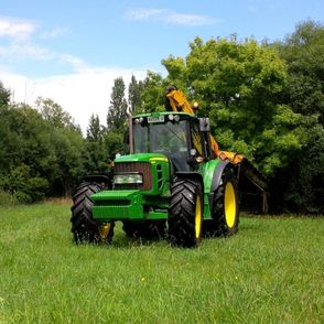 John Deere 6430 Cab Tractor with McConnel Reach Mower