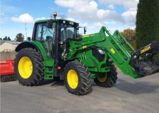 John Deere 6110M Cab Tractor with 623R Loader & Bucket